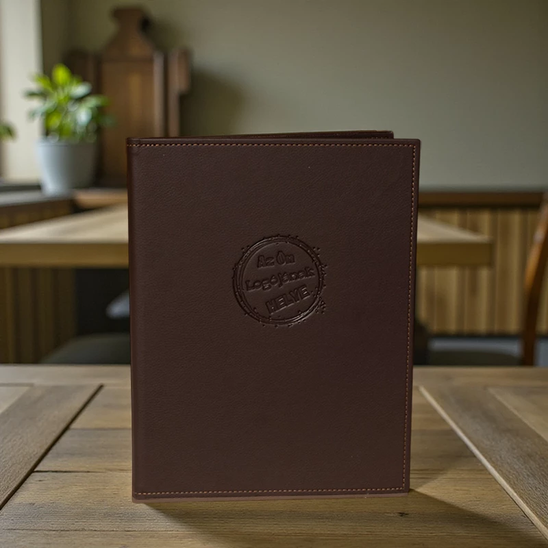 Étlaptartó sötétbarna A4