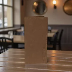 Étlaptartó Delux világosbarna A4 slim