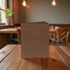 Étlaptartó Delux világosbarna A5