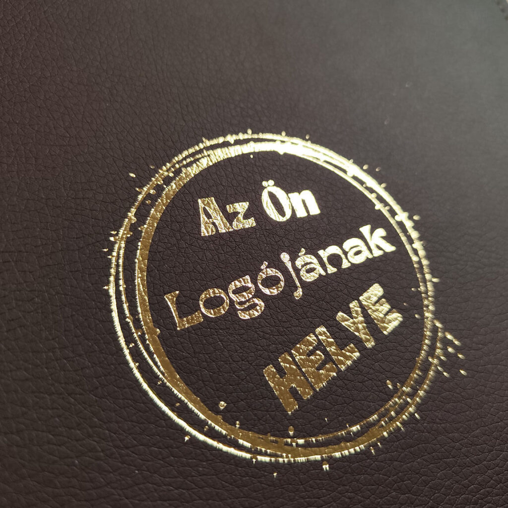 Étlaptartó logózás prégeléssel